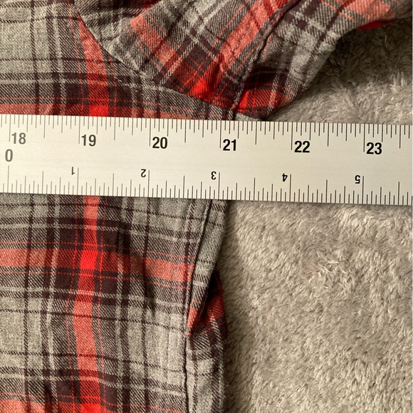 Gustin Mens Button Down Plaid Flannel Large Long Sleeve Cotton Made in USA Read - Picture 8 of 9